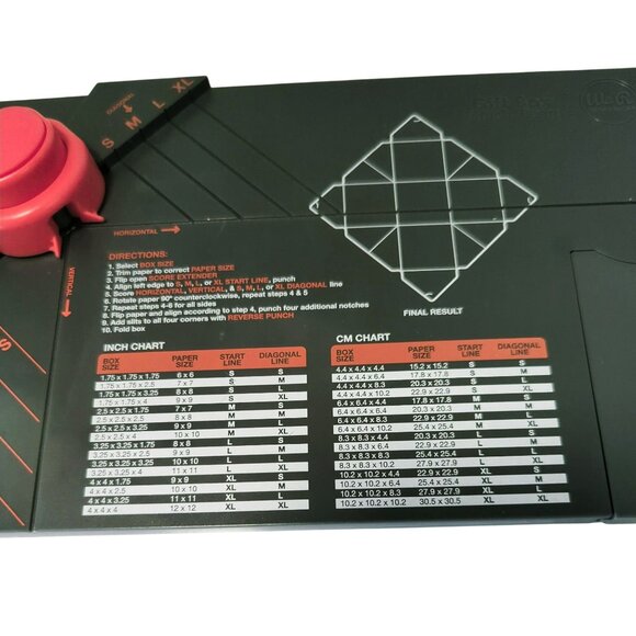 We R Memory Keepers Gift Box Punch Board Craft Tool - Picture 3 of 5